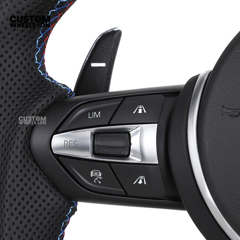 BMW Custom LED Steering Wheel – Perforated Leather with M-Stitching | Fits F20 F22 F30 F32 F36 F10 F06 F13 X1 X3 X4 X5 X6 + More