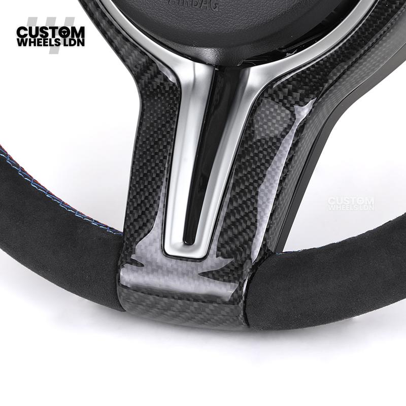 BMW Custom Steering Wheel – Alcantara with LED Display & Carbon Insert | Fits F20 F22 F30 F32 F36 F10 F06 F13 X1 X3 X4 X5 X6 + More