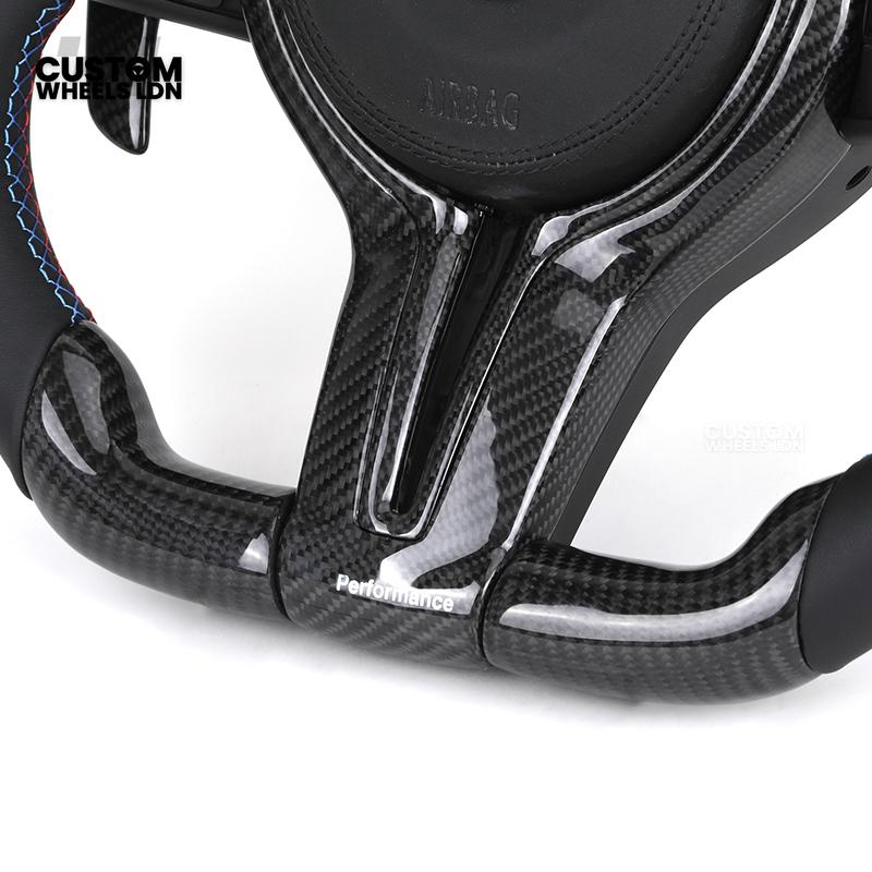 BMW Custom F-Series LED Carbon Fibre Steering Wheel – Smooth Grip | Fits F20 F22 F30 F32 F36 M2 M3 M4 + more