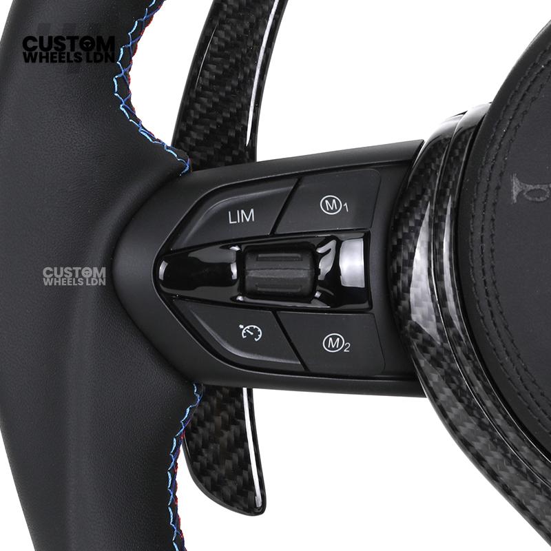 BMW Custom F-Series LED Carbon Fibre Steering Wheel – Smooth Grip | Fits F20 F22 F30 F32 F36 M2 M3 M4 + more