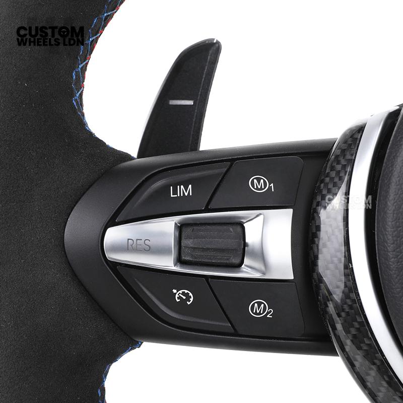 BMW Custom LED Steering Wheel – Alcantara & Carbon Fibre Trim| Fits F20 F22 F30 F32 F36 F10 F06 F13 X1 X3 X4 X5 X6 + More
