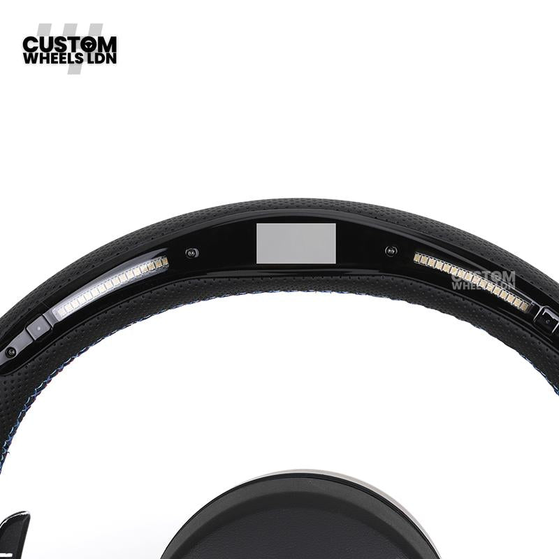 BMW Custom LED Steering Wheel – Perforated Leather with M-Stitching | Fits F20 F22 F30 F32 F36 F10 F06 F13 X1 X3 X4 X5 X6 + More