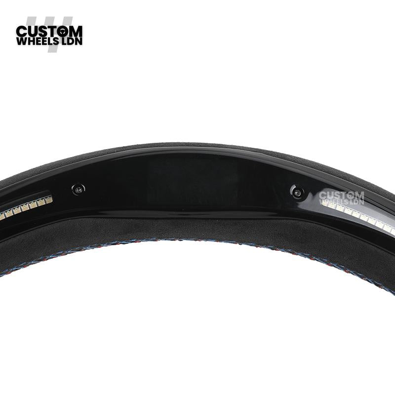 BMW Custom LED Steering Wheel – Alcantara with Carbon Trim & M-Stitching | Fits F20 F22 F30 F32 F36 F10 F06 F13 X1 X3 X4 X5 X6 + More