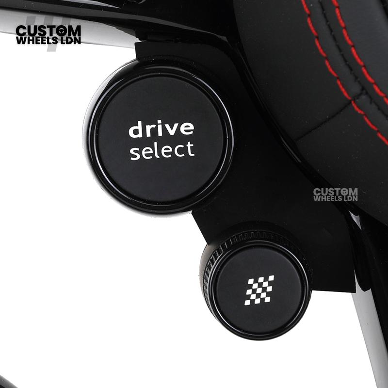 Audi Custom R8-Style Flat Bottom Steering Wheel – Carbon Top & Bottom, Red Stitching, Standard Paddles, Start Button | Fits A4, A5, S5, A6, A7, S6, S7, Q5, SQ5 + more | Plug & Play | With Airbag | Upgrade for Older Models Available