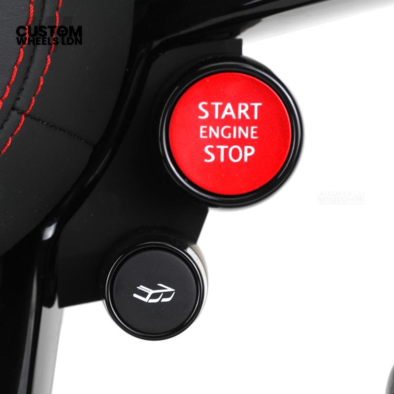 Audi Custom R8-Style Flat Bottom Steering Wheel – Carbon Top & Bottom, Red Stitching, Standard Paddles, Start Button | Fits A4, A5, S5, A6, A7, S6, S7, Q5, SQ5 + more | Plug & Play | With Airbag | Upgrade for Older Models Available