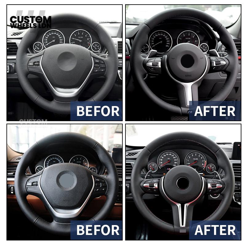 BMW Custom Steering Wheel | M-Sport Style | Complete Plug & Play | Fits 1/2/3/4 Series + more | Older Models