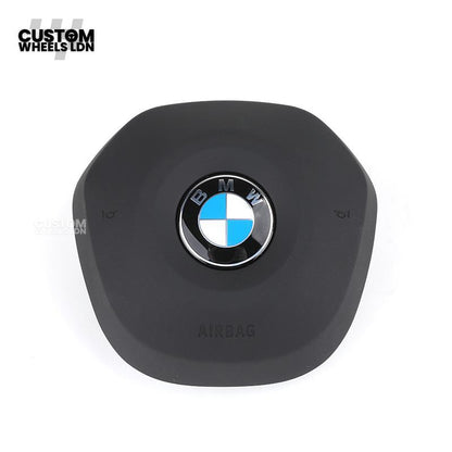 BMW i5 G60 2023 Steering Wheel – Smooth Black Leather, Silver Trim, Touch-Style Controls | Fits G60 5 Series, G70 7 Series, i5 + more | Plug & Play | Retrofit Upgrade for Older Models