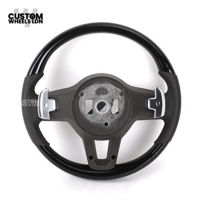 Mercedes Custom Steering Wheel | Silver AMG Dual-Spoke Style | Black Leather Grip | Fits W205 W213 W222 + more | Retrofit Option Available