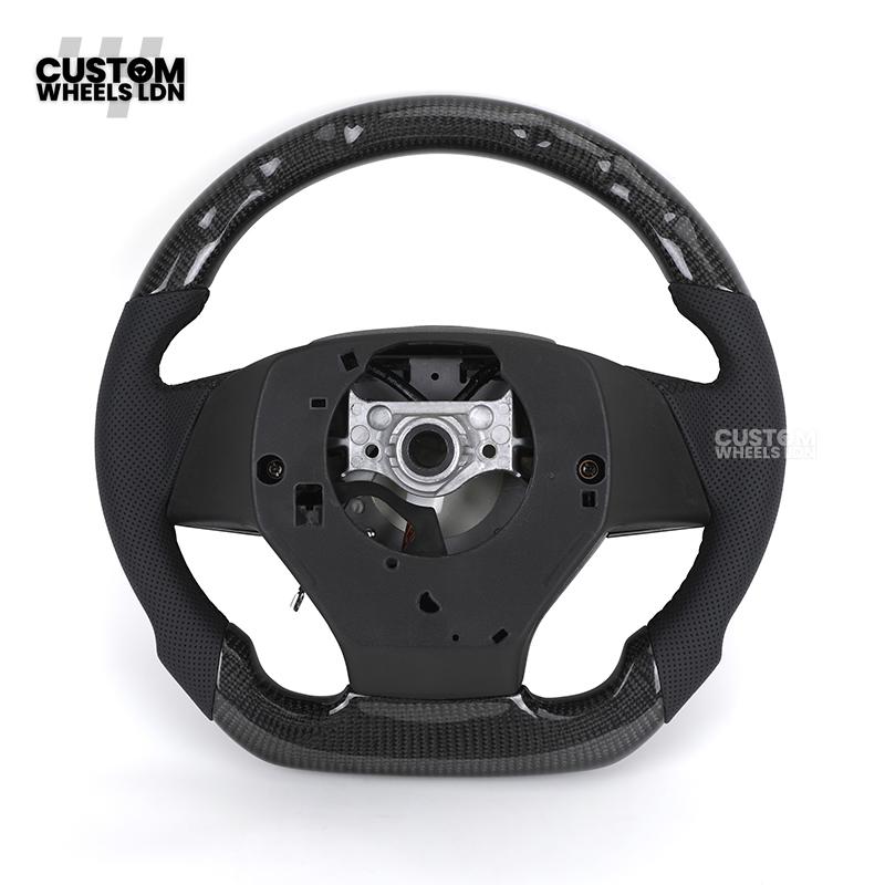 Lexus Custom Carbon Steering Wheel – Flat Bottom, Perforated Leather, OEM Controls | Fits IS, GS, RC, CT + more | Plug & Play Upgrade