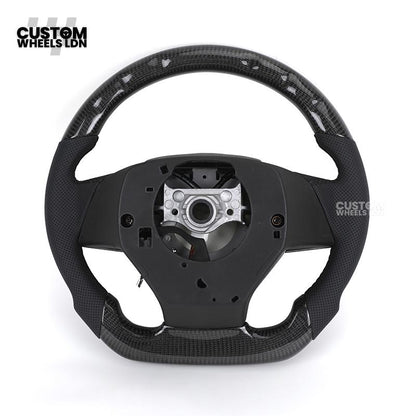 Lexus Custom Carbon Steering Wheel – Flat Bottom, Perforated Leather, OEM Controls | Fits IS, GS, RC, CT + more | Plug & Play Upgrade