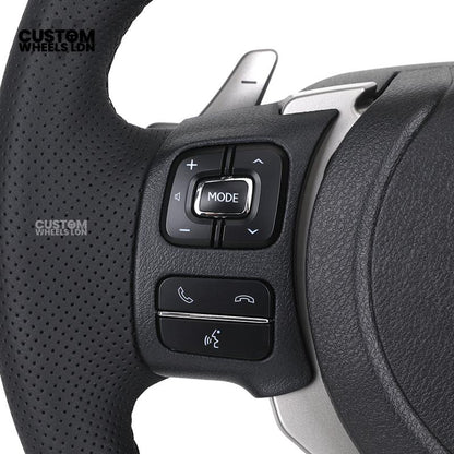 Lexus Custom F Sport Steering Wheel – Perforated Leather, Silver Trim, OEM Controls | Fits IS, GS, RC, RX + more | Plug & Play | Luxury Retrofit Upgrade