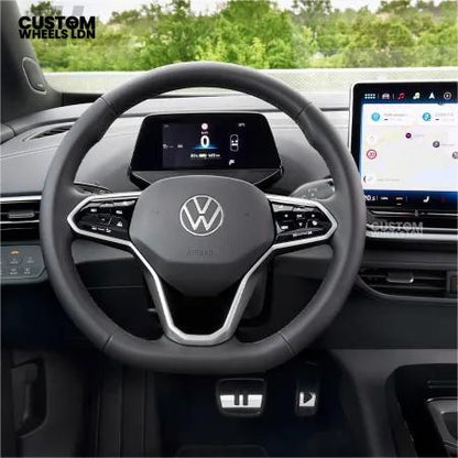 Volkswagen MK8 Custom Steering Wheel – OEM Style with Perforated Leather Grips & Piano Black Trim | Fits Golf GTI, R-Line + more | Plug & Play Upgrade