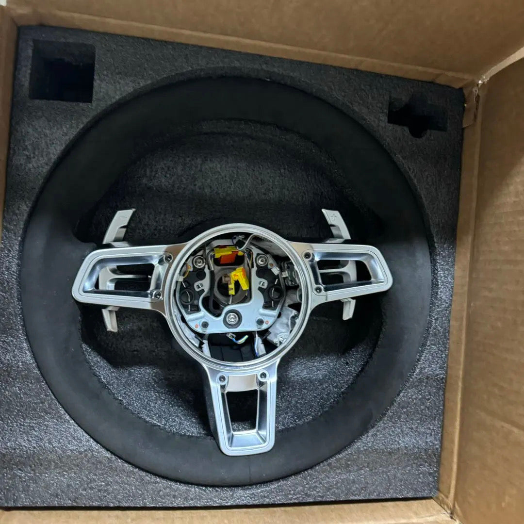Porsche GT Sport Steering Wheel with Paddle Shifters – OEM Style, Alcantara Grip, Plug & Play