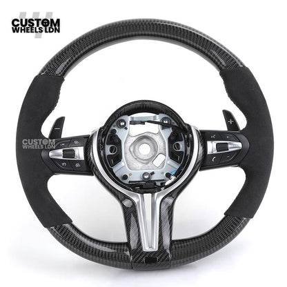 BMW Custom F-Series Carbon Fibre Steering Wheel – Alcantara Grip | Fits F20 F22 F30 F32 F36 M2 M3 M4 + more