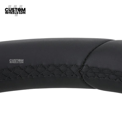 Mercedes Custom W223 Flat Bottom Steering Wheel – Smooth Black Leather, Gloss Black Trim, Touch Control Buttons | Fits S-Class W223, GLE, GLS, E-Class W213 Facelift + more | Plug & Play | With Airbag | Retrofit Upgrade for Older Models Available