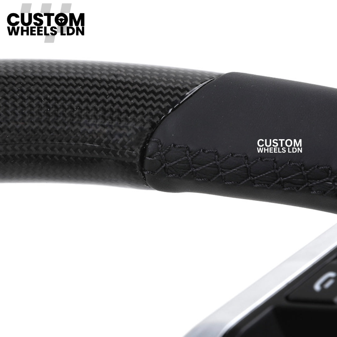 Porsche Custom Carbon Fibre OEM Steering Wheel - Fits Most Models: 911, Cayenne, Panamera, Macan, Boxter, Taycan & More)