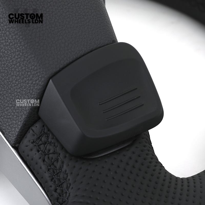 Volkswagen MK8 Custom Steering Wheel – OEM Style with Perforated Leather Grips & Piano Black Trim | Fits Golf GTI, R-Line + more | Plug & Play Upgrade