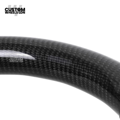 Toyota Custom Land Cruiser 300 Series Steering Wheel – Carbon Fiber, Flat Bottom, Perforated Leather Grips | Fits 2022+ LC300 Models | Plug & Play | Premium Retrofit Upgrade | Full Custom Build Available