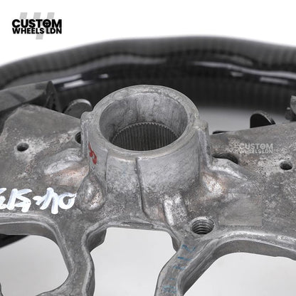 Toyota Custom Land Cruiser 300 Series Steering Wheel – Carbon Fiber, Flat Bottom, Perforated Leather Grips | Fits 2022+ LC300 Models | Plug & Play | Premium Retrofit Upgrade | Full Custom Build Available