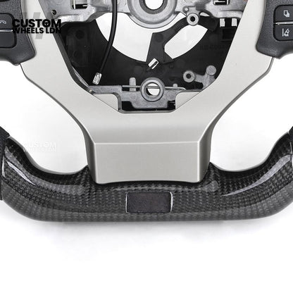 Lexus Custom Steering Wheel, Carbon Fiber Flat Bottom, Perforated Leather Grips, Paddle Cutouts | Fits CT, IS, GS, RX, NX + More | Sporty Retrofit Upgrade | Plug & Play | Built for Comfort & OEM Fitment