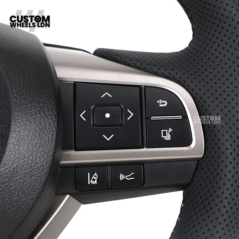 Lexus Custom Carbon Steering Wheel – Flat Bottom, Perforated Leather, OEM Controls | Fits IS, GS, RC, CT + more | Plug & Play Upgrade
