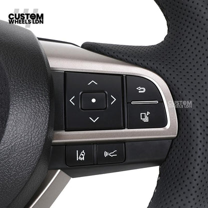 Lexus Custom Carbon Steering Wheel – Flat Bottom, Perforated Leather, OEM Controls | Fits IS, GS, RC, CT + more | Plug & Play Upgrade