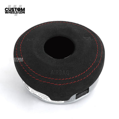 BMW Custom Carbon Fibre Steering Wheel – Red Trim & Paddles | Alcantara | M Performance Style | Plug & Play | Fits F20, F22, F30, F32, F36, M2, M3, M4, X1, X2 + more