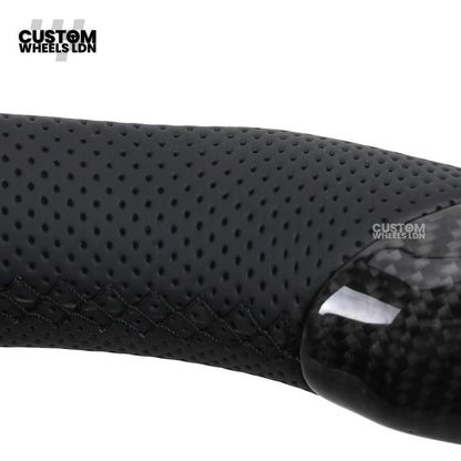 Lexus Custom Carbon Steering Wheel – Flat Bottom, Perforated Leather, OEM Controls | Fits IS, GS, RC, CT + more | Plug & Play Upgrade