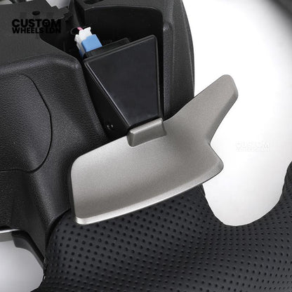 Lexus Custom Steering Wheel, Carbon Fiber Flat Bottom, Perforated Leather Grips, Paddle Cutouts | Fits CT, IS, GS, RX, NX + More | Sporty Retrofit Upgrade | Plug & Play | Built for Comfort & OEM Fitment