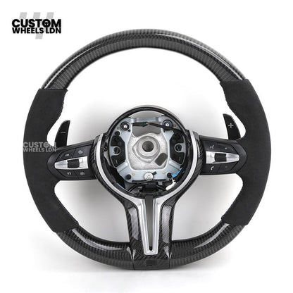 BMW Custom F-Series Carbon Fibre Steering Wheel – Alcantara Grip | Fits F20 F22 F30 F32 F36 M2 M3 M4 + more