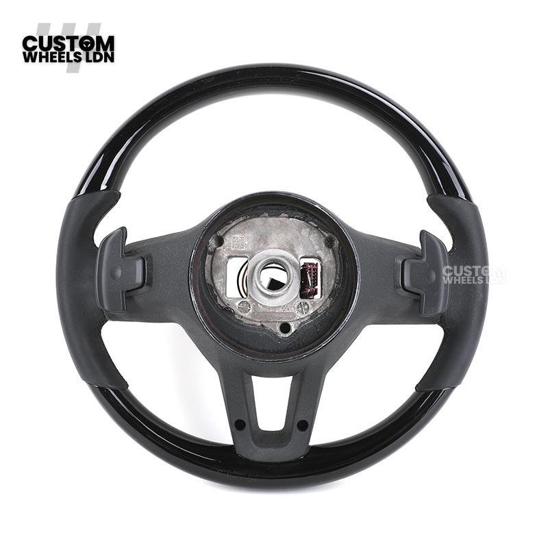 Mercedes Custom Steering Wheel | Silver AMG Dual-Spoke Style | Black Leather Grip | Fits W205 W213 W222 + more | Retrofit Option Available
