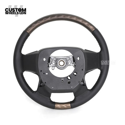 Toyota Custom Steering Wheel – Black Gloss Trim, Classic Leather Finish, OEM Shape | Fits Auris, Corolla, Prius, RAV4 + More | Plug & Play | Comfortable Daily Upgrade