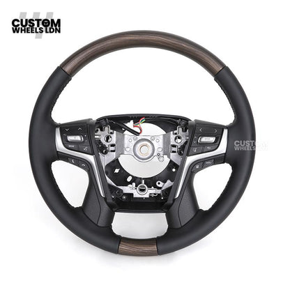 Toyota Custom Steering Wheel – Black Gloss Trim, Classic Leather Finish, OEM Shape | Fits Auris, Corolla, Prius, RAV4 + More | Plug & Play | Comfortable Daily Upgrade
