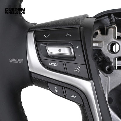 Toyota Custom Steering Wheel – Black Gloss Trim, Classic Leather Finish, OEM Shape | Fits Auris, Corolla, Prius, RAV4 + More | Plug & Play | Comfortable Daily Upgrade