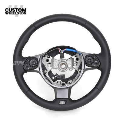 Toyota Custom GR86 Steering Wheel – OEM Fitment, GR Badge, Leather Finish | Fits GT86, BRZ, GR86 + more | Plug & Play Retrofit Upgrade
