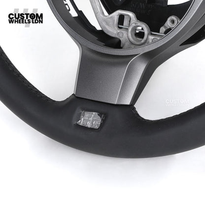 Toyota Custom GR86 Steering Wheel – OEM Fitment, GR Badge, Leather Finish | Fits GT86, BRZ, GR86 + more | Plug & Play Retrofit Upgrade