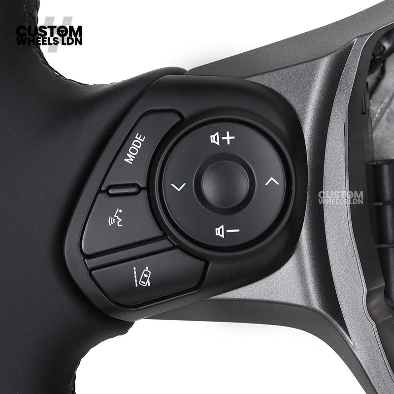 Toyota Custom GR86 Steering Wheel – OEM Fitment, GR Badge, Leather Finish | Fits GT86, BRZ, GR86 + more | Plug & Play Retrofit Upgrade