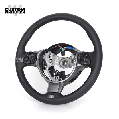 Toyota Custom GR86 Steering Wheel – OEM Fitment, GR Badge, Leather Finish | Fits GT86, BRZ, GR86 + more | Plug & Play Retrofit Upgrade