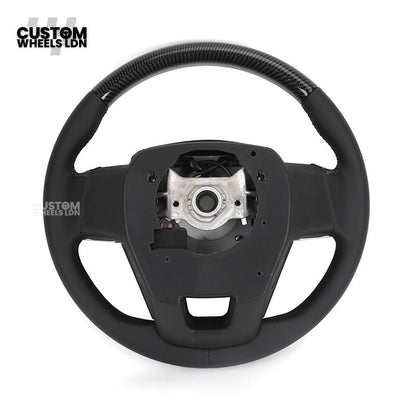 Toyota GR Custom Steering Wheel – Carbon Fibre, GR Badge, Black Leather Grips, OEM Controls | Fits GR Yaris, GR Corolla, GR86 + more | Plug & Play | Retrofit Upgrade for Older Models