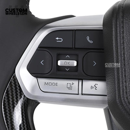 Toyota GR Custom Steering Wheel – Carbon Fibre, GR Badge, Black Leather Grips, OEM Controls | Fits GR Yaris, GR Corolla, GR86 + more | Plug & Play | Retrofit Upgrade for Older Models