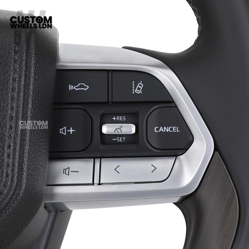 Toyota GR Custom Steering Wheel – Smooth Black Leather, OEM Trim, GR Badge, Factory Controls | Fits GR Yaris, GR Corolla, GR86 + more | Plug & Play | Retrofit Upgrade for Older Models