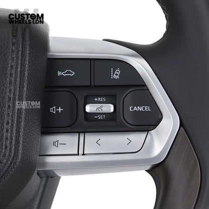 Toyota GR Custom Steering Wheel – Smooth Black Leather, OEM Trim, GR Badge, Factory Controls | Fits GR Yaris, GR Corolla, GR86 + more | Plug & Play | Retrofit Upgrade for Older Models