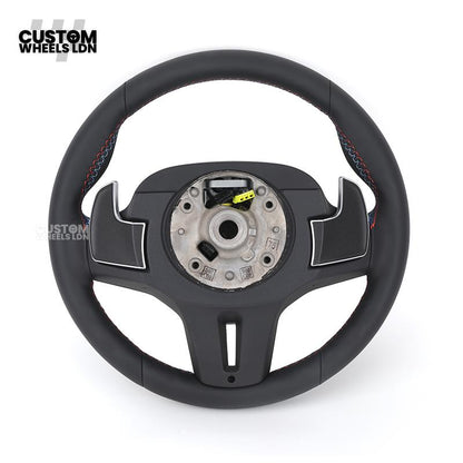 BMW Custom G-Series Heated Steering Wheel – OEM Style Silver Trim – Fits G20 G21 G30 G12 G15 G05 G07 + more