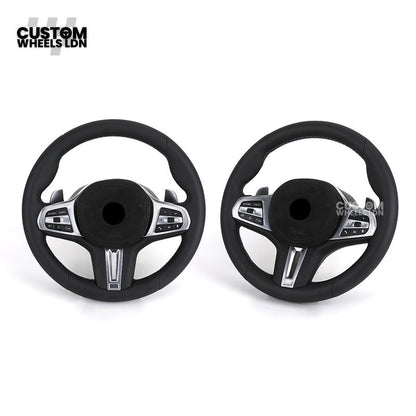 BMW Custom G-Series Steering Wheel – Alcantara Airbag, Smooth Leather Grip – Fits G20 G21 G30 G12 G15 G05 G07 + more