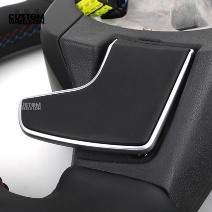 BMW Custom G-Series Steering Wheel – Alcantara Airbag, Smooth Leather Grip – Fits G20 G21 G30 G12 G15 G05 G07 + more
