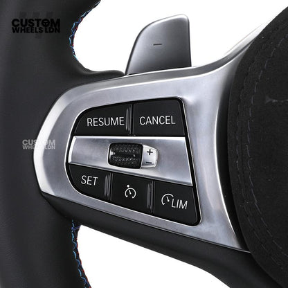 BMW Custom G-Series Steering Wheel – Alcantara Airbag, Smooth Leather Grip – Fits G20 G21 G30 G12 G15 G05 G07 + more