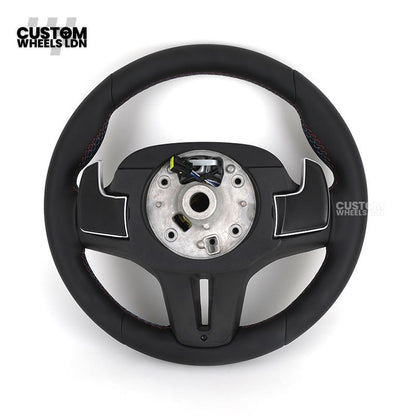 BMW Custom G-Series Steering Wheel – Alcantara Airbag, Smooth Leather Grip – Fits G20 G21 G30 G12 G15 G05 G07 + more
