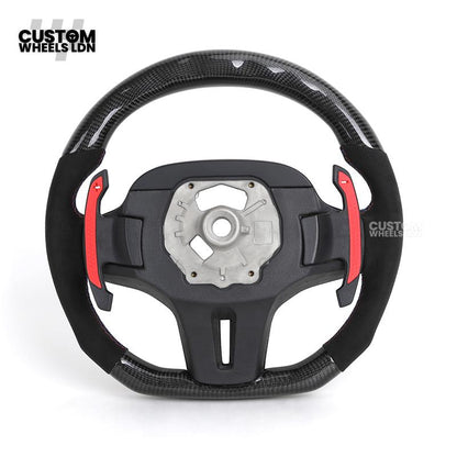 BMW Custom G-Series Steering Wheel – Carbon Fibre, Flat Bottom, LED Display, Carbon Paddles – Fits G20 G21 G22 G30 G15 G05 G07 + more