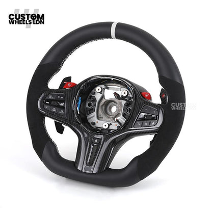 BMW Custom G-Series Heated M Performance Steering Wheel with M1/M2 Buttons – Fits G80 M3 G82 M4 G87 M2 + more
