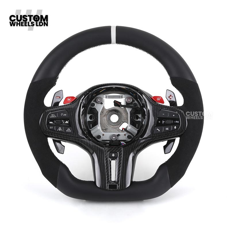 BMW Custom G-Series Heated M Performance Steering Wheel with M1/M2 Buttons – Fits G80 M3 G82 M4 G87 M2 + more